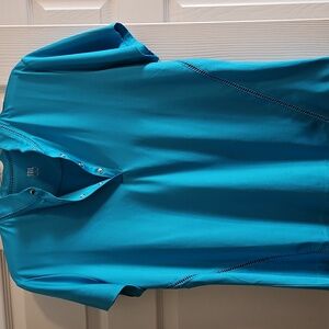 Tail Turquoise Short Sleeve Polo Color Looks More Like 3rd Pic Size L Never Worn